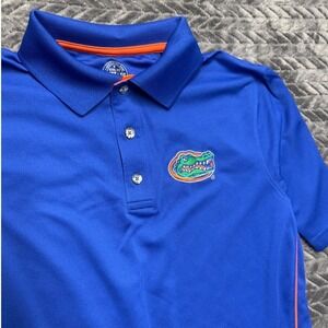 Rivalry Threads Florida Gators Blue Performance Polo Shirt Size SMALL (1457)